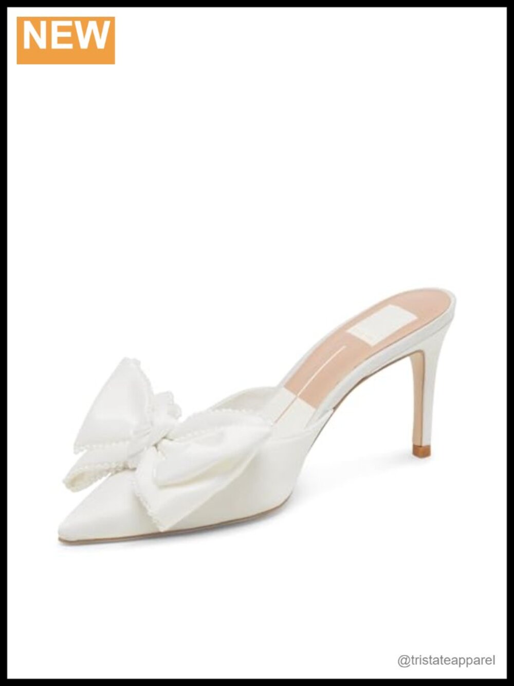 Kitten Heel Pearl Ankle Strap Sandal Satin Pointed Toe